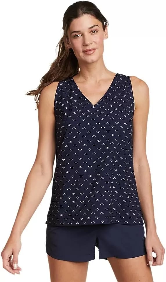 imageEddie Bauer Womens Departure VNeck Tank Top  Print