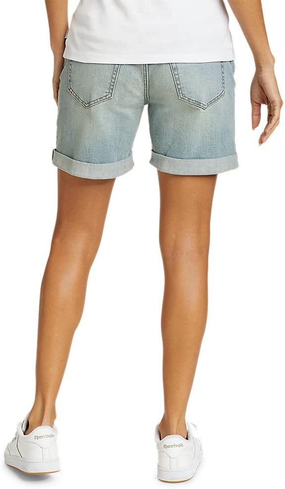 Eddie Bauer Womens Boyfriend Denim ShortsSunwash