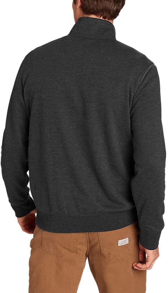 Eddie Bauer Mens Everyday Fleece 14ZipRegular Heather Gray