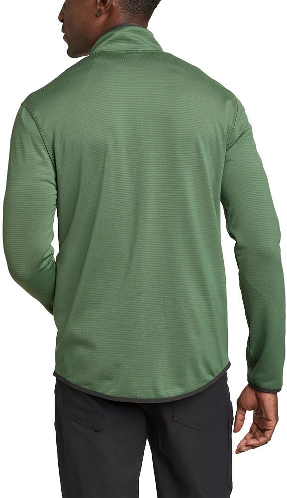 imageEddie Bauer Mens Activator Grid LongSleeve FullZip FleeceIrish Green