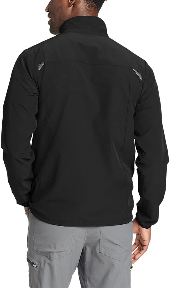 Eddie Bauer Mens Stratify 20 Soft Shell JacketRegular Black