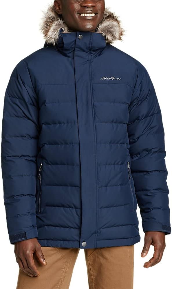 Eddie Bauer Mens Boundary Pass Down ParkaMedium Indigo