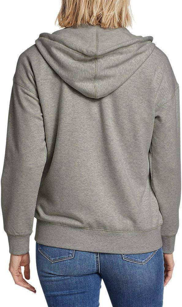 imageEddie Bauer Womens Cozy Camp Full Zip Long Sleeve HoodieHtr Gray