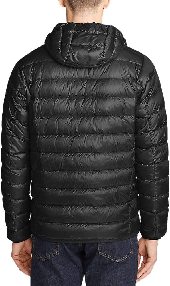 Eddie Bauer Mens CirrusLite Hooded Down JacketRegular Black