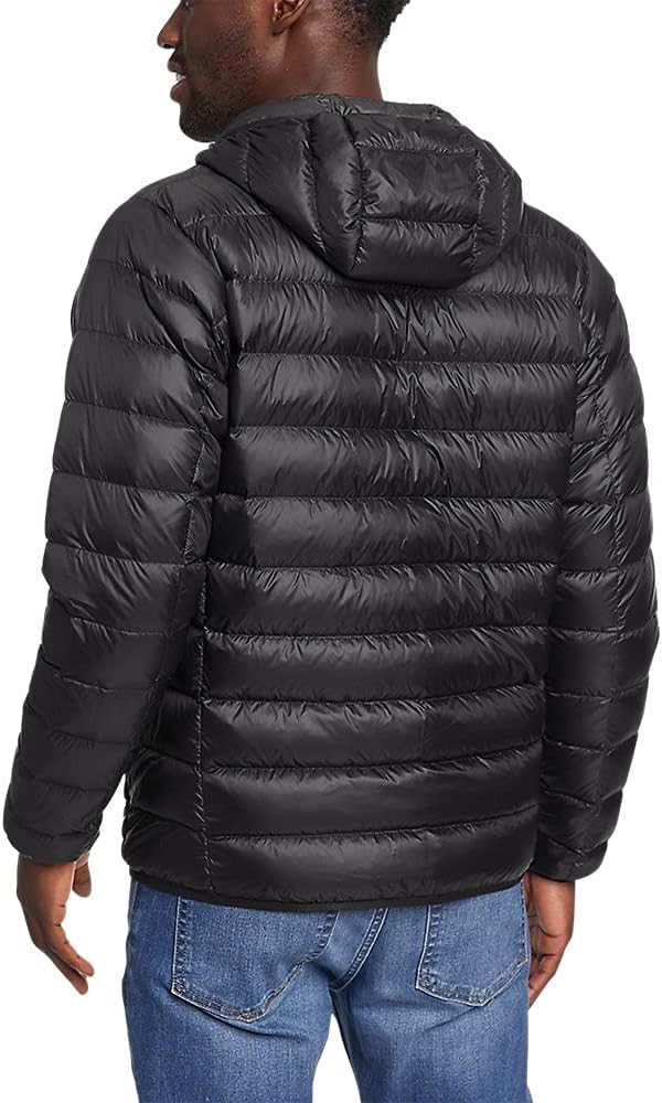 Eddie Bauer Mens CirrusLite Hooded Down JacketRegular Black