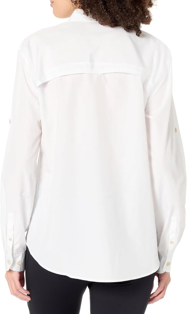 Eddie Bauer Womens UPF Guide LongSleeve ShirtWhite