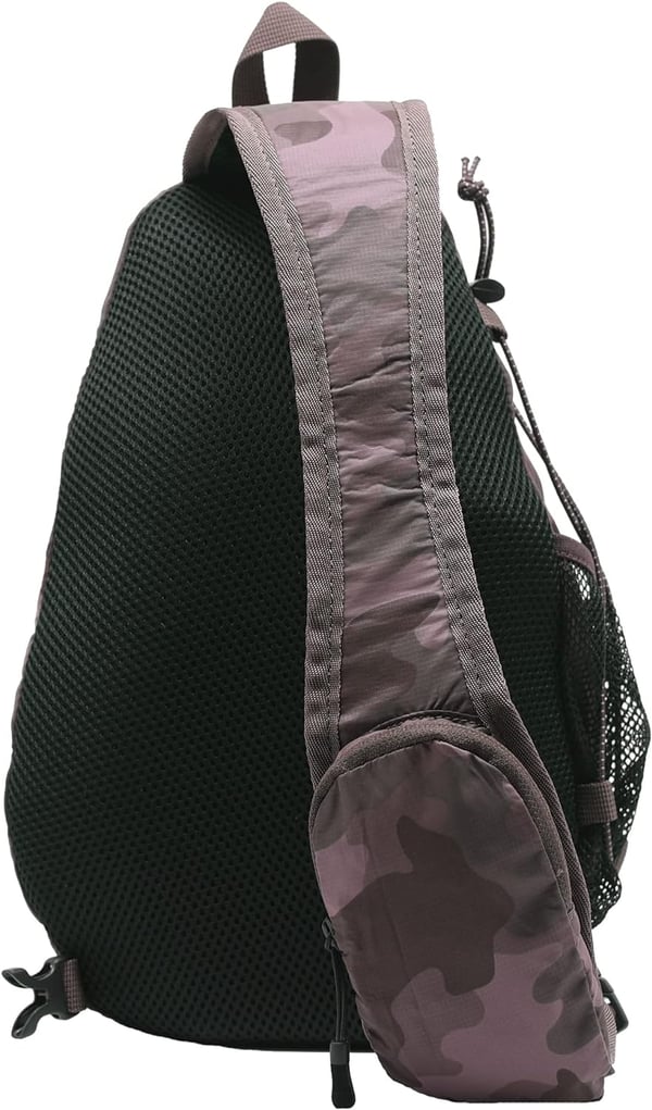 Eddie Bauer Ripstop 8L Shoulder Sling Pack with Padded AirMesh Adjustable Crossbody Strap Camo One SizeMisty Rose One Size