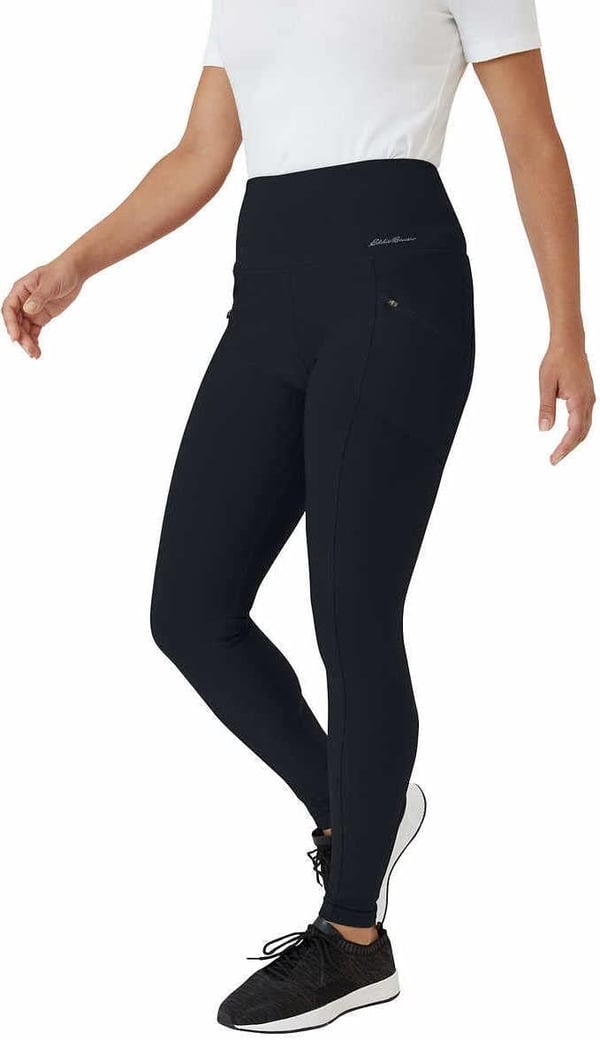 Eddie Bauer Womens Midweight High Rise Trail Tight LeggingsBlack