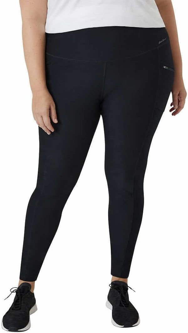 Eddie Bauer Womens Midweight High Rise Trail Tight LeggingsBlack