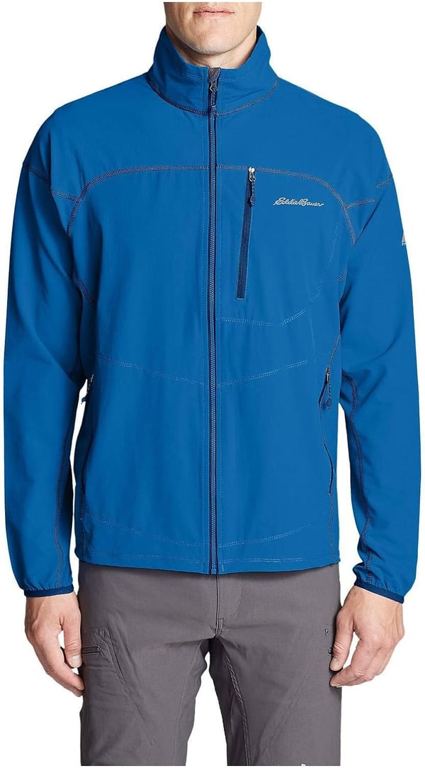 Eddie Bauer Mens Sandstone Soft Shell Jacket Ascent Blue Regular MEddie Bauer Mens Sandstone Soft Shell Jacket Ascent Blue Regular M