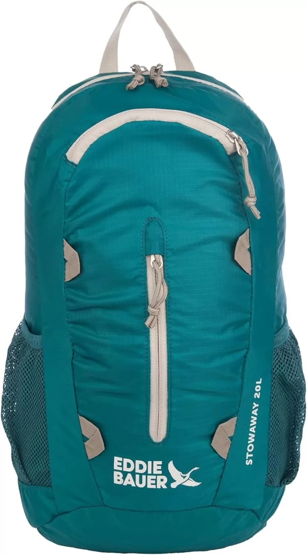 imageEddie Bauer Stowaway Packable BackpackMade from Ripstop Polyester Onyx 30LDeep Sea