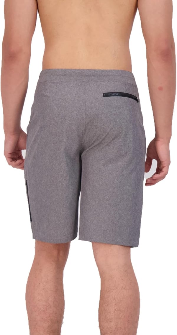 imageEddie Bauer Mens Hybrid SPF 50 Swim Trunks 9quot Inseam Perfect Blend of Comfort Stretch ampamp Protection for Outdoor EnthusiastsGrey Heather