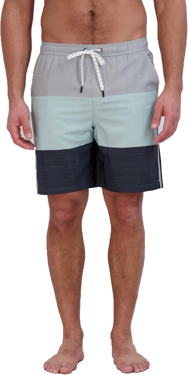 imageEddie Bauer Mens SPF 50 Volley Swim Trunk 8quot Inseam Comes with Comfort Liner  Ultimate Comfort ampamp StretchStorm