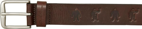 Eddie Bauer Embossed Sasquatch Harness Leather BeltEddie Bauer Embossed Sasquatch Harness Leather Belt