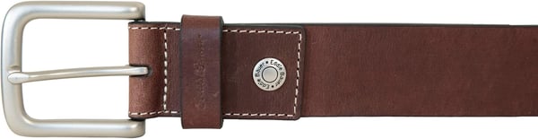 Eddie Bauer Mens Bridle Leather Belt with Antique Nickel BuckleBrown Bridle