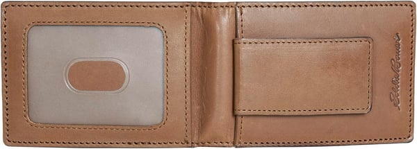 Eddie Bauer Mens Outdoor Leather Front Pocket WalletMultiple Card Slots Magnetic Money Clip ID Window Brown One SizeEddie Bauer Mens Outdoor Leather Front Pocket WalletMultiple Card Slots Magnetic Money Clip ID Window Brown One Size