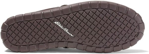 Eddie Bauer Mens ShearlingLined Moccasin SlipperDk Brown Brown