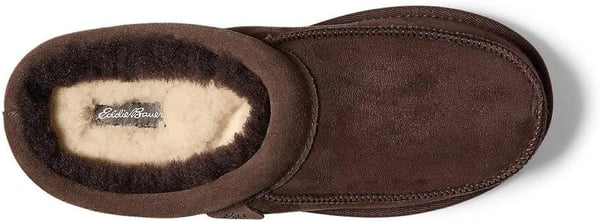 Eddie Bauer Mens Firelight Shearling Moc ScuffCoffee