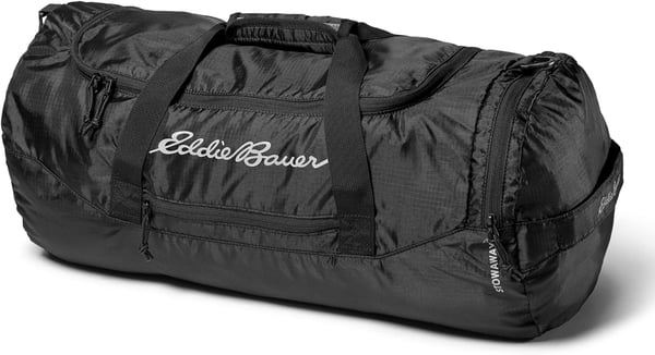 Eddie Bauer Stowaway Packable 45l Duffel BagMade from Ripstop PolyesterOnyx