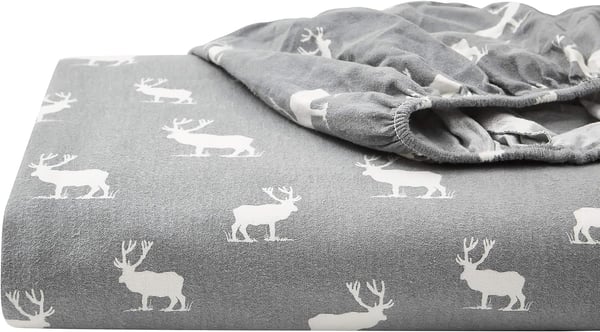 Eddie Bauer  Flannel Collection  Cotton Bedding Sheet Set PreShrunk amp Brushed for Extra Softness Comfort and Cozy Feel Queen Elk GroveEddie Bauer  Flannel Collection  Cotton Bedding Sheet Set PreShrunk amp Brushed for Extra Softness Comfort and Cozy Feel Queen Elk Grove