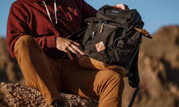 imageEddie Bauer Bygone Backpack with Exterior Pockets and Laptop Compatible Sleeve Light Heather Grey 30LTerracotta