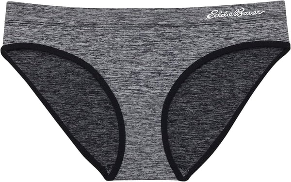 Eddie Bauer Womens Bikini Underwear 3 PackGuavaBlue FishDark Heather