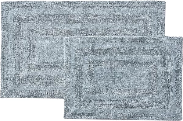 imageEddie Bauer  Bathroom Rugs Set Soft Tufted Cotton Bathroom Decor Super Absorbent ampamp Quick Dry Logan Chrome Grey 2 PieceGreen