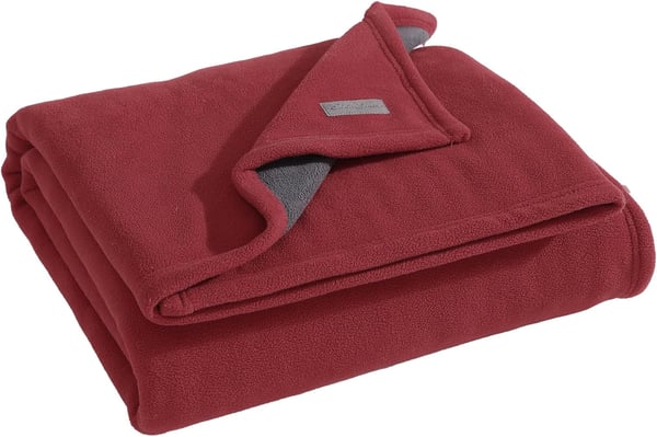 Eddie Bauer UltraPlush Collection Throw BlanketReversible Sherpa Fleece Cover Soft amp Cozy Perfect for Bed or Couch BlueLight GreyThrow RedDark Smoke