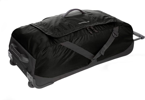 Eddie Bauer Traverse 32 Rolling Duffel BagMade from Ripstop Polyester with Telescoping HandleBlack