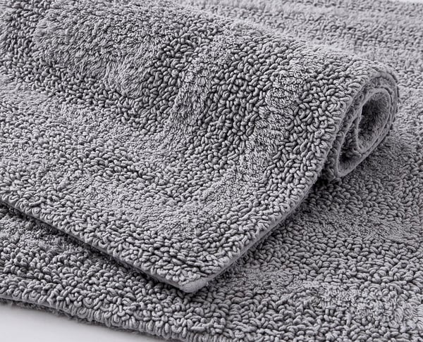 Eddie Bauer  Bathroom Rug Runner Soft Tufted Cotton Bathroom Decor Super Absorbent amp Quick Dry Logan Medium Brown 60 x 22Chrome Grey Runner 60 x 22