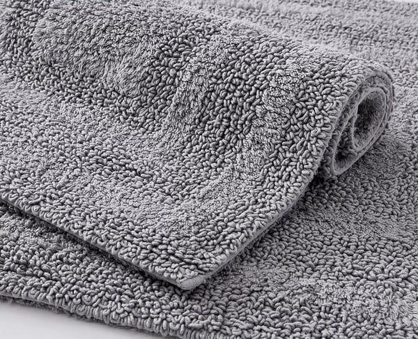 imageEddie Bauer  Bathroom Rugs Set Soft Tufted Cotton Bathroom Decor Super Absorbent ampamp Quick Dry Logan Green 2 PieceChrome Grey