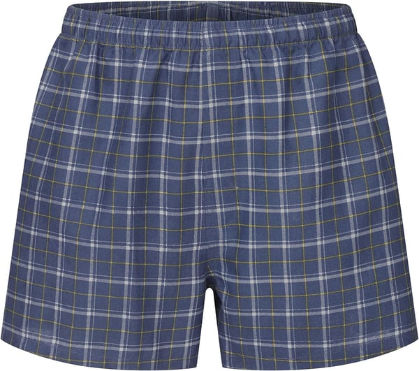 Eddie Bauer Mens Woven Comfortable Boxer Shorts Underwear 3 PackNavy Douglas CheckHunter PlaidRed Tartan