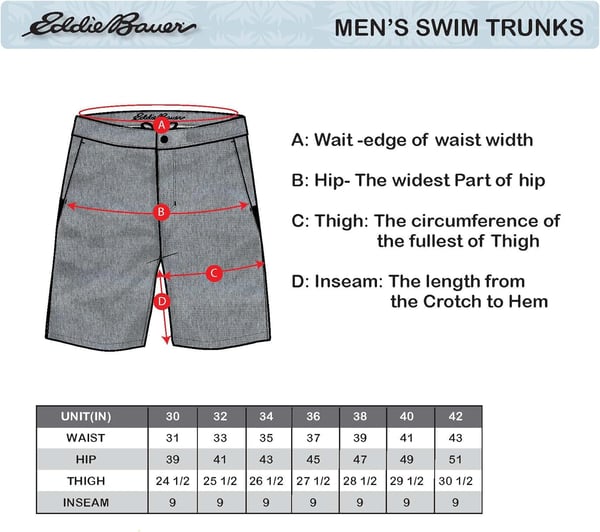 Eddie Bauer Mens Hybrid SPF 50 Swim Trunks 9 Inseam Perfect Blend of Comfort Stretch amp Protection for Outdoor EnthusiastsGrey Heather