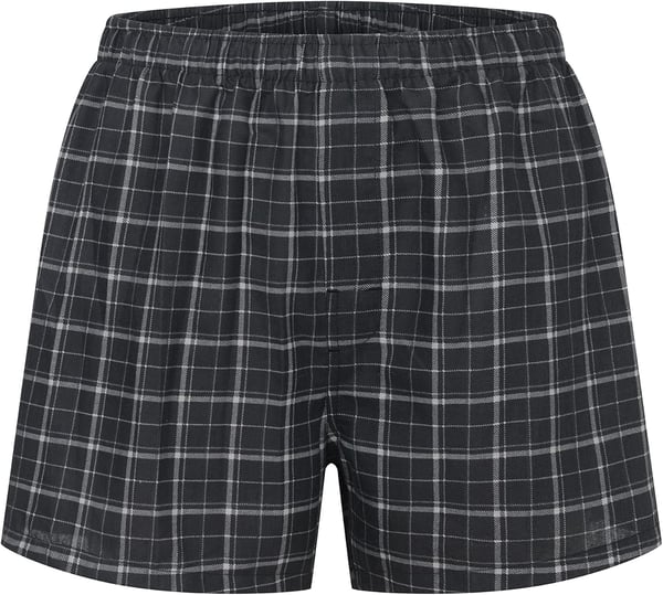 Eddie Bauer Mens Woven Comfortable Boxer Shorts Underwear 3 PackHunter PlaidNavy TartanBlack Douglas Check