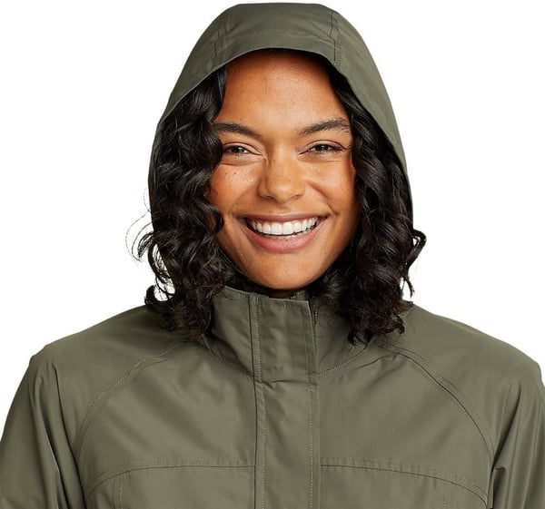 Eddie Bauer Womens Packable Rainfoil JacketSprig Recycled