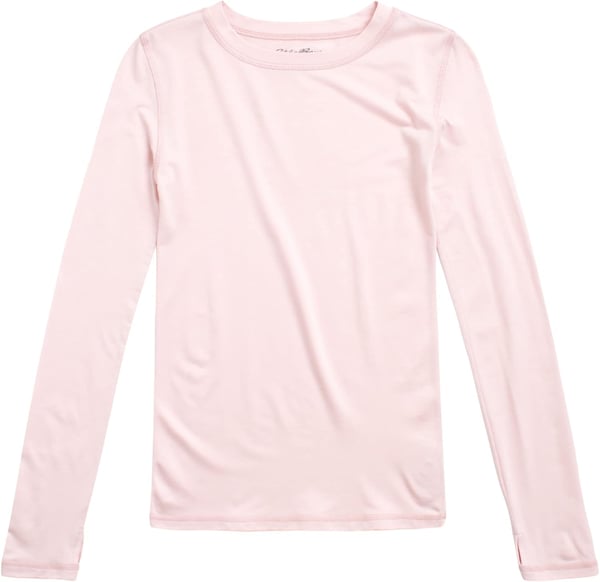 Eddie Bauer Boys and Girls Thermal Underwear Set  2 Piece Performance Base Layer Long Sleeve TShirt Top and Bottom 516Soft Pink