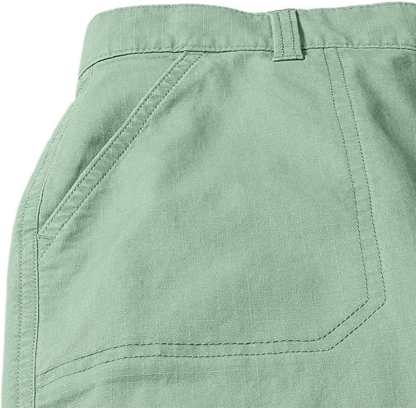 Eddie Bauer Womens Adventurer Stretch Ripstop Ankle PantsPetite Carbon