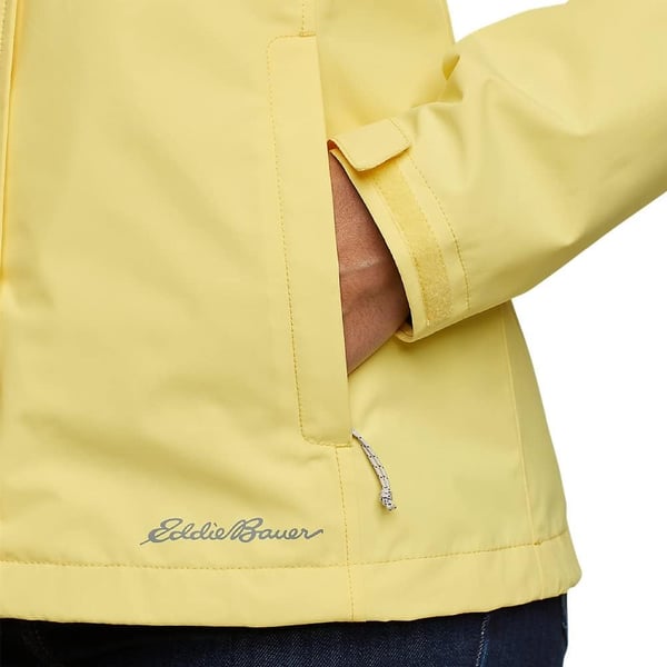 Eddie Bauer Womens Packable Rainfoil JacketLt Yellow