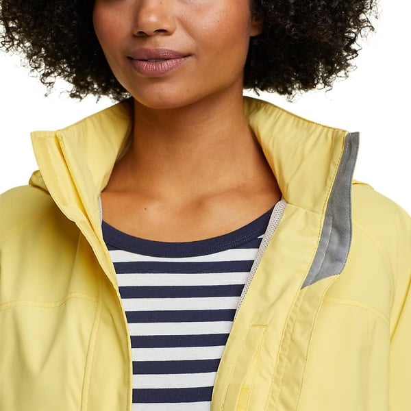 Eddie Bauer Womens Packable Rainfoil JacketLt Yellow