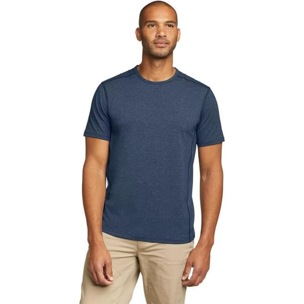 Eddie Bauer Mens Adventurer ShortSleeve TShirtMedium Indigo