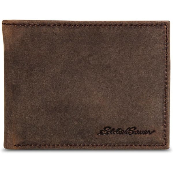 Eddie Bauer Mens Leather Removable Passcase Wallet with Embossed Sasquatch Tan One SizeEddie Bauer Mens Leather Removable Passcase Wallet with Embossed Sasquatch Tan One Size