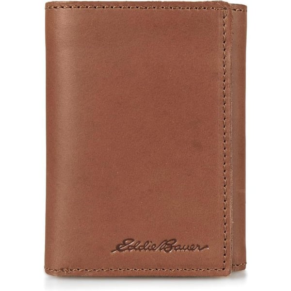 Eddie Bauer Mens Outdoor Leather Trifold Wallet with 6 Card Slots Brown One SizeEddie Bauer Mens Outdoor Leather Trifold Wallet with 6 Card Slots Brown One Size