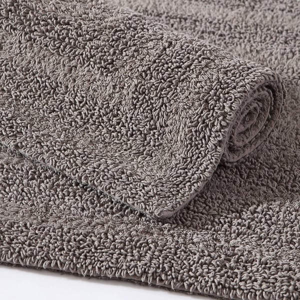 Eddie Bauer  Bathroom Rug Runner Soft Tufted Cotton Bathroom Decor Super Absorbent amp Quick Dry Logan Medium Brown 60 x 22Medium Brown 2 Piece Rug