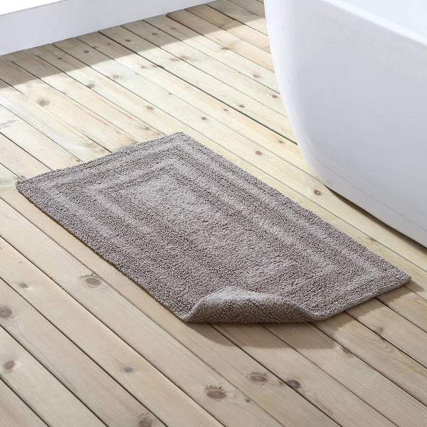 Eddie Bauer  Bathroom Rug Runner Soft Tufted Cotton Bathroom Decor Super Absorbent amp Quick Dry Logan Medium Brown 60 x 22Medium Brown 2 Piece Rug