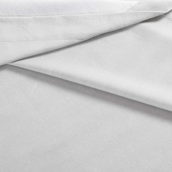 Eddie Bauer  Queen Sheets Cotton Flannel Bedding Set Brushed for Extra Softness Cozy Home Decor White QueenGrey