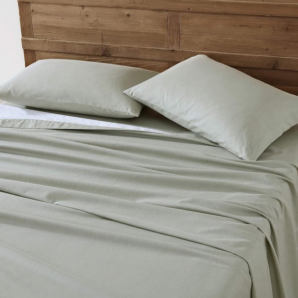 Eddie Bauer  Twin Sheets Cotton Flannel Bedding Set Brushed for Extra Softness Cozy Home Decor Grey TwinGreen Twin