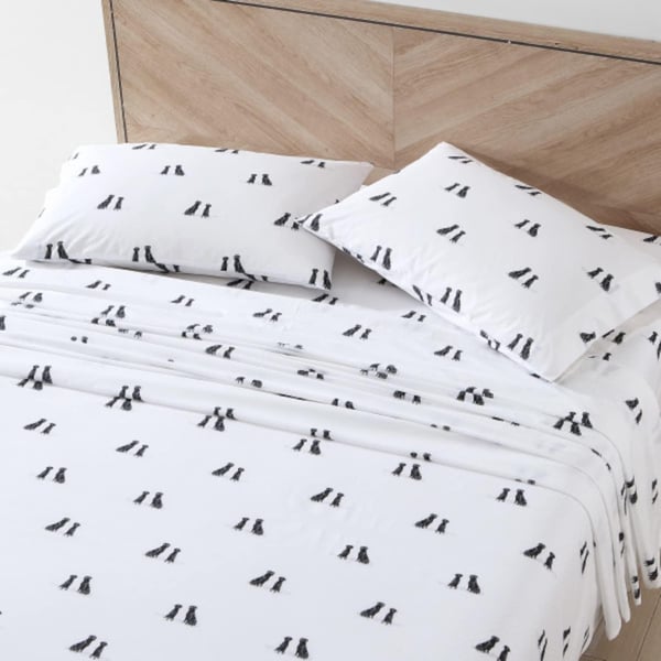 Eddie Bauer  Twin Sheets Cotton Percale Bedding Set Crisp amp Cool Home Decor Eddies Oar 3 pieces Twin White and BlueFull Labrador Fields WhiteBlackRed