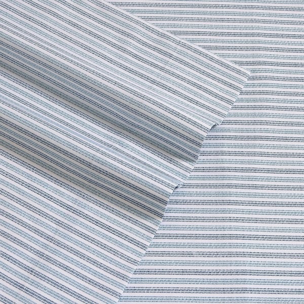 Eddie Bauer  Twin Sheets Cotton Percale Bedding Set Crisp amp Cool Home Decor Eddies Oar 3 pieces Twin White and BlueFull Ticking Stripe BlueWhite