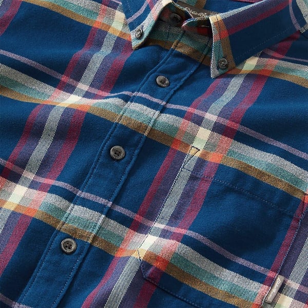 Eddie Bauer Mens Eddies Favorite Classic Fit Flannel Shirt  PlaidTall Cadet