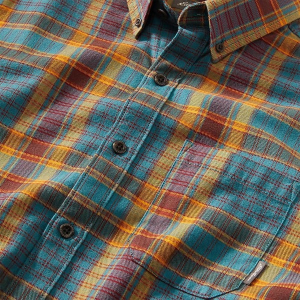 Eddie Bauer Mens Eddies Favorite Classic Fit Flannel Shirt  PlaidTall Stream